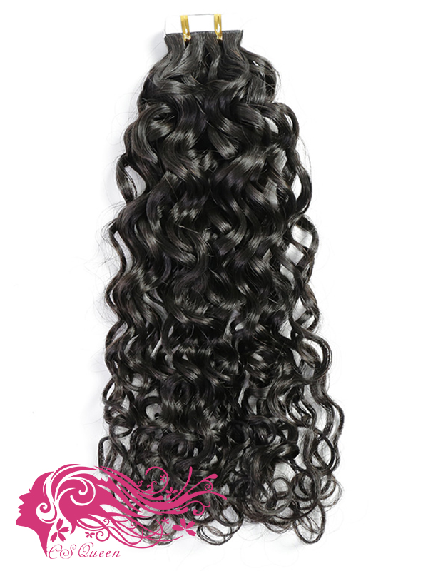 9A French Curly Tape In Extension 9A Hair 4 Pack Deals (50g/pack. 20pcs/pack)